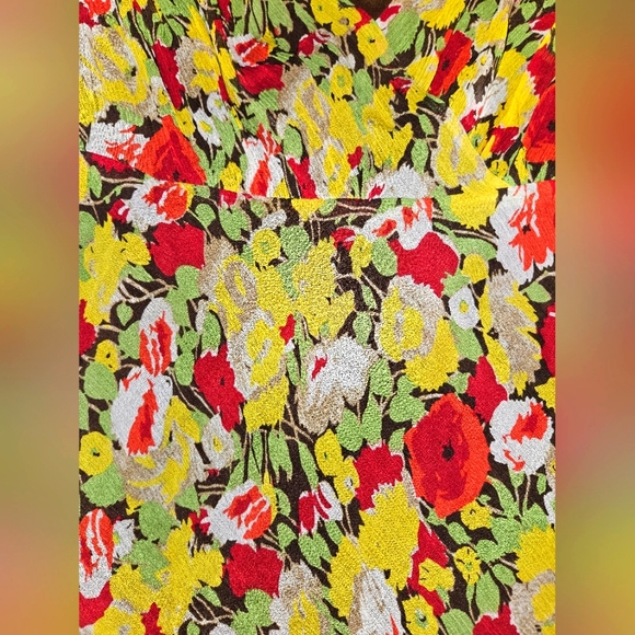 Anne Klein Floral & Brown Camisole Blouse Size XL - Picture 5 of 5